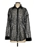 Timing Metallic Silver Long Sleeve Blouse Size S - photo 1