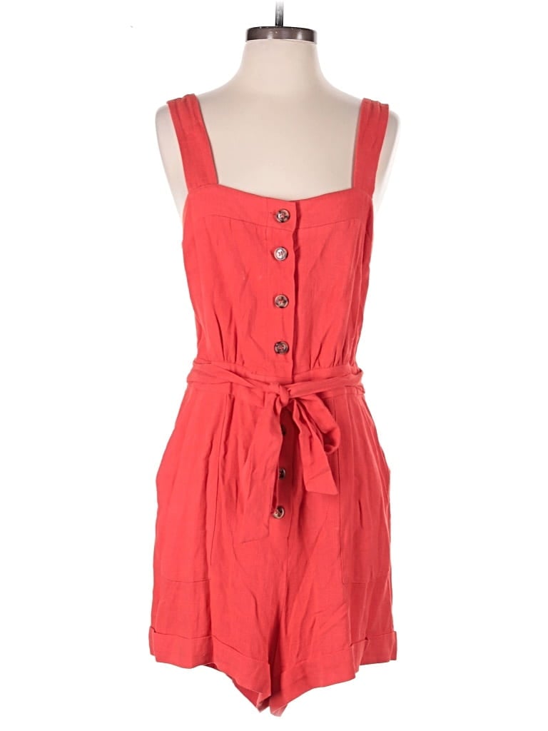 Pre-owned Frnch Romper In Red