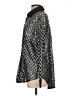 Timing Metallic Silver Long Sleeve Blouse Size S - photo 5