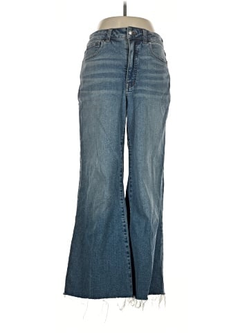 Madewell Curvy Flared Wide-Leg Crop Jeans in Oneida Wash (view 1)