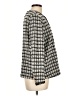 Adrianna Papell Houndstooth Gray Coat Size L - photo 4