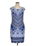 Connected Apparel Paisley Blue Cocktail Dress Size 14 - photo 1