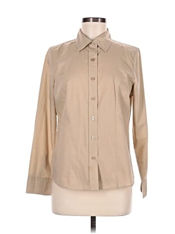 Basic Editions Long Sleeve Button-Down Shirt (view 1)