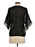 IRO 100% Polyester Chevron-herringbone Black Short Sleeve Blouse Size EU (FR) 34 / US 2 - photo 2