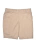 Talbots Solid Tan Khaki Shorts Size 12 Petite - photo 1
