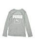Puma 100% Polyester Silver Long Sleeve T-Shirt Size 10 - 12 - photo 1