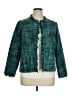 Dialogue 100% Polyester Plaid Teal Jacket Size 14 - photo 1