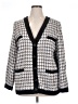 Ann Taylor Houndstooth Multi Color Ivory Blazer Size 16 - photo 1