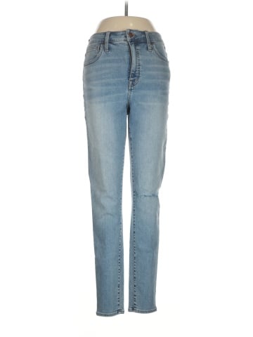 Madewell Tall Curvy Roadtripper Authentic Jeans in Benton Wash: Knee-Rip Edition (view 1)