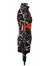 Monaco Graphic Black Cocktail Dress Size XXS - photo 4