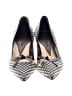 Emporio Armani Houndstooth Silver Heels Size EU 36 1/2 - photo 2