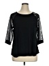 Fervour Black 3/4 Sleeve Top Size 1X - photo 1