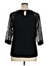 Fervour Black 3/4 Sleeve Top Size 1X - photo 2