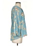 Sundance 100% Silk Blue 3/4 Sleeve Silk Top Size S - photo 4