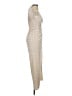 Mable Checkered-gingham Tan Cocktail Dress Size S - photo 4