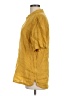 Paul Stuart 100% Linen Yellow Short Sleeve Button-Down Shirt Size L (estimated) - photo 5
