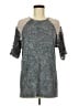 Gilded Intent Gray 3/4 Sleeve Top Size M - photo 1