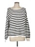 Blu Pepper 100% Cotton Stripes White Pullover Sweater Size L - photo 1