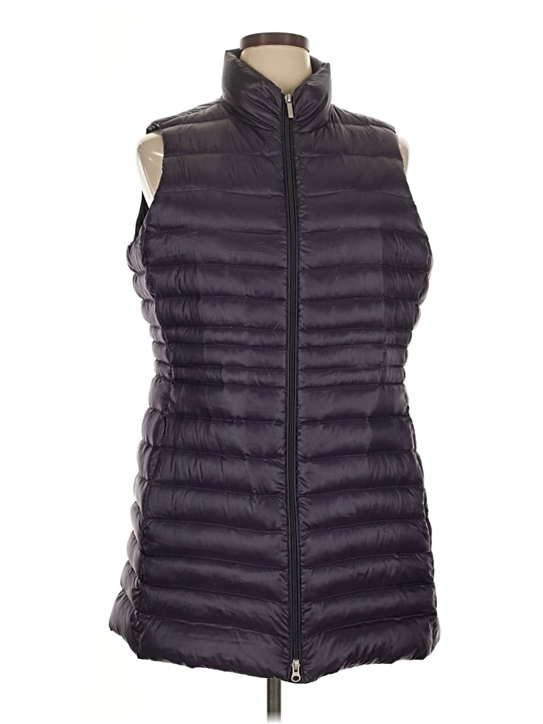 Pre-owned Lands' End Vest In Purple