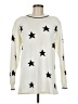 Charter Club 100% Cotton Stars Ivory Pullover Sweater Size M - photo 1