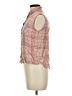 Sim & Sam 100% Rayon Red Sleeveless Button-Down Shirt Size M - photo 5