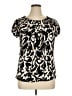 Style&Co Black Short Sleeve Blouse Size XL - photo 1