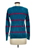 Maison Jules 100% Polyester Stripes Teal Pullover Sweater Size M - photo 2