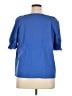Ann Taylor Blue Short Sleeve Blouse Size XL - photo 2
