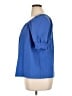 Ann Taylor Blue Short Sleeve Blouse Size XL - photo 5