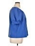 Ann Taylor Blue Short Sleeve Blouse Size XL - photo 4