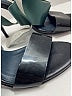 Acne Studios 100% Leather Color Block Green Black Sandals Size EU 39 - photo 4