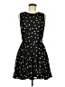 Maison Jules 100% Polyester Polka Dots Black Cocktail Dress Size M - photo 1