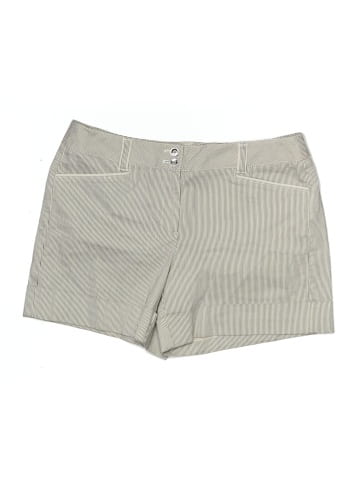 White House Black Market Khaki Shorts (view 1)
