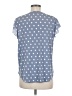 41Hawthorn 100% Recycled Polyester Polka Dots Blue Short Sleeve Blouse Size M - photo 2