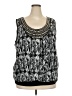 NY Collection 100% Polyester Black Sleeveless Blouse Size 3X - photo 1