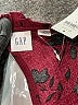 Gap Paisley Burgundy Jumpsuit Size L - photo 4