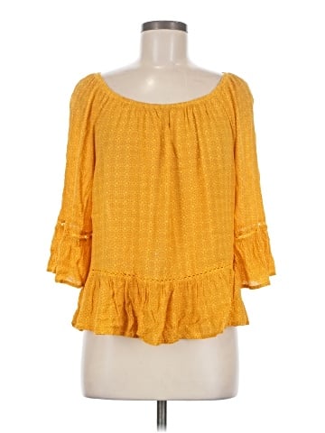 Democracy 3/4 Sleeve Blouse (view 1)