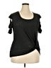 Rouge Black Short Sleeve Top Size 3X - photo 1