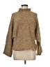 William Rast Tweed Tan Turtleneck Sweater Size M - photo 1