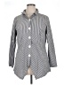 Peck & Peck Stripes Gray 3/4 Sleeve Button-Down Shirt Size XL - photo 1