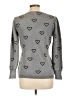 By Design Hearts Gray Pullover Sweater Size L - photo 2