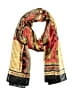 Basha 100% Polyester Yellow Burgundy Scarf One size - photo 1