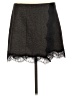 A.L.C. Chevron-herringbone Black Wool Skirt Size 10 - photo 1