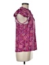 1.State Purple Short Sleeve Blouse Size M - photo 4