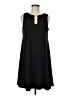 MSK Solid Black Casual Dress Size M - photo 1