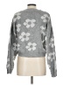 Love Tree 100% Acrylic Floral Gray Pullover Sweater Size L - photo 2