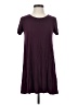 Final Touch Solid Burgundy Casual Dress Size S - photo 1