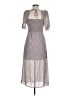 ASTR The Label 100% Polyester Paisley Silver Cocktail Dress Size M - photo 2