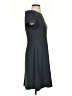 Ann Taylor LOFT 100% Polyester Solid Gray Casual Dress Size 2 - photo 4