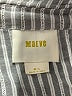 Maeve Stripes Silver 3/4 Sleeve Button-Down Shirt Size Med - Lg - photo 7